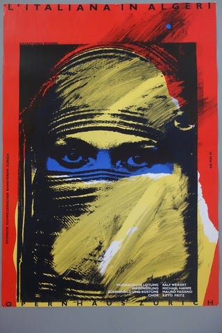 Link to  L'Italiana in AlgeriSwiss Poster, 1987  Product