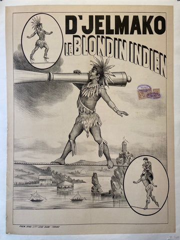 Link to  D'Jelmako le Blondin Indien PosterItaly, c. 1895  Product