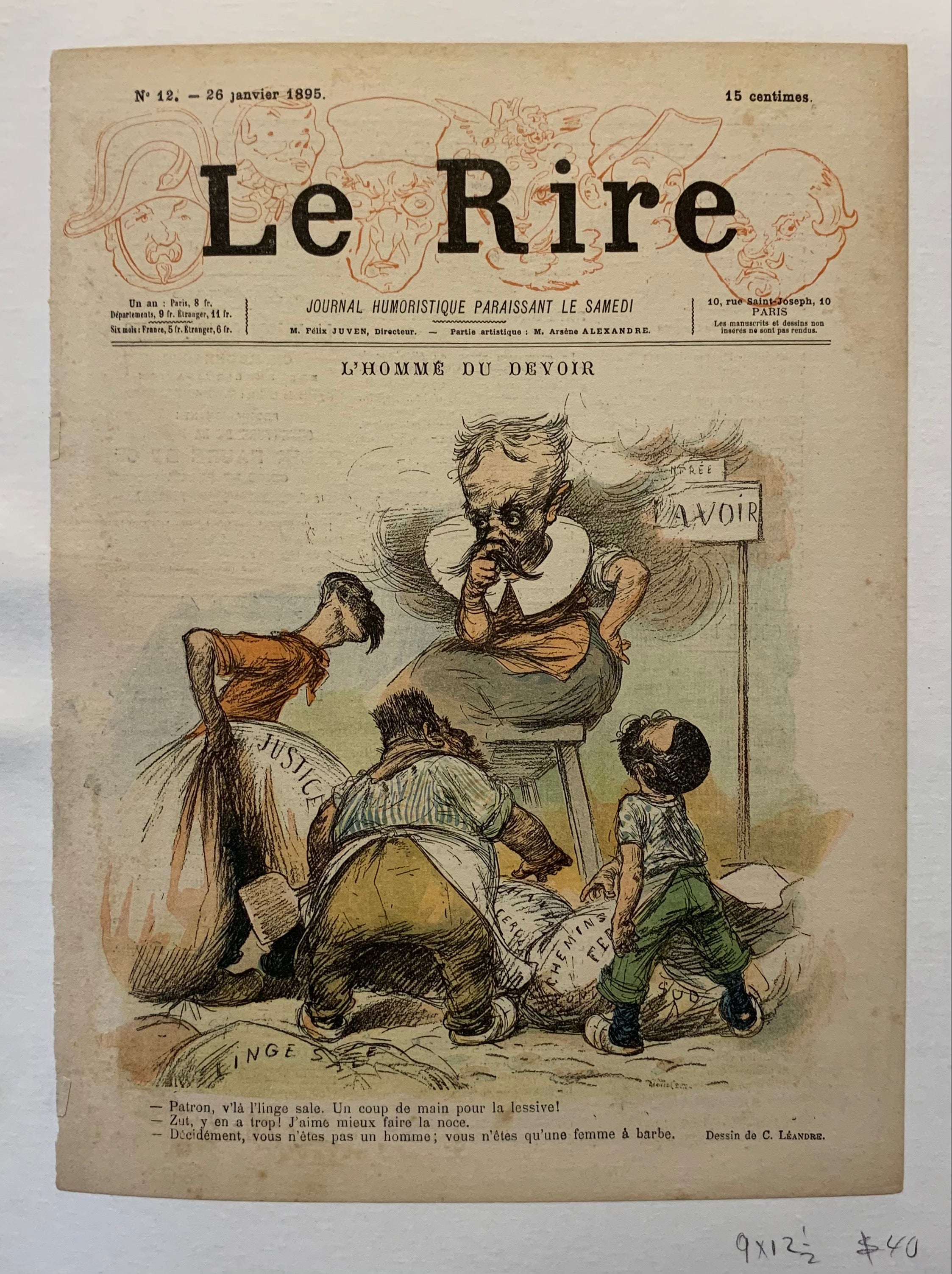 Poster from a French magazine cover