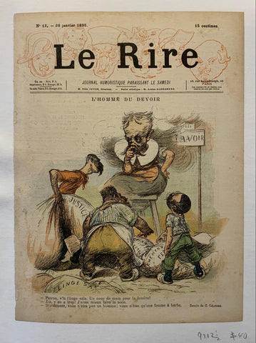 Link to  Le Rire, L'Homme du Devoir PosterFrance, 1895  Product