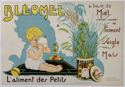 Link to  Bleomel "A base de Miel crêmes sucrees de Froment Seigle Mais" L'aliment des PetitsFrance, C. 1925  Product
