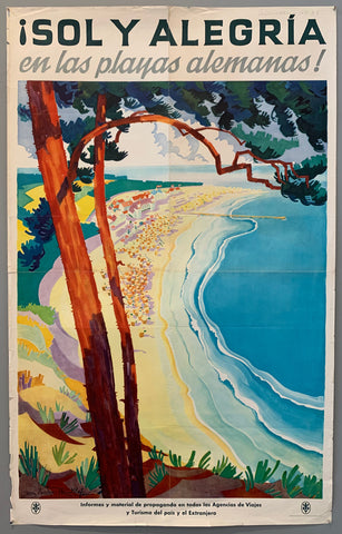 Link to  Sol y alegría en las playas alemanas PosterGermany, c. 1935  Product