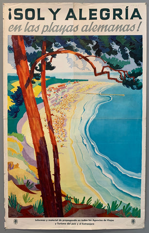 Link to Sol y alegría en las playas alemanas PosterGermany, c. 1935 Product
