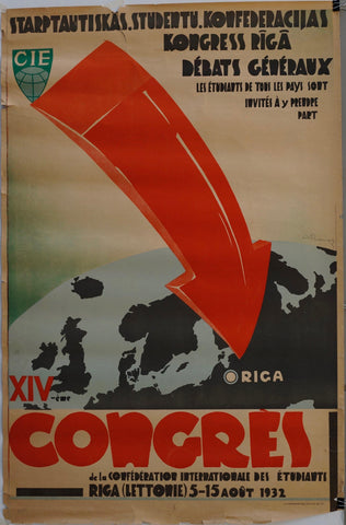 Link to XIV Congres de la Confederation Internationale des Etudiants Riga (Lettonie)France, 1932 Product