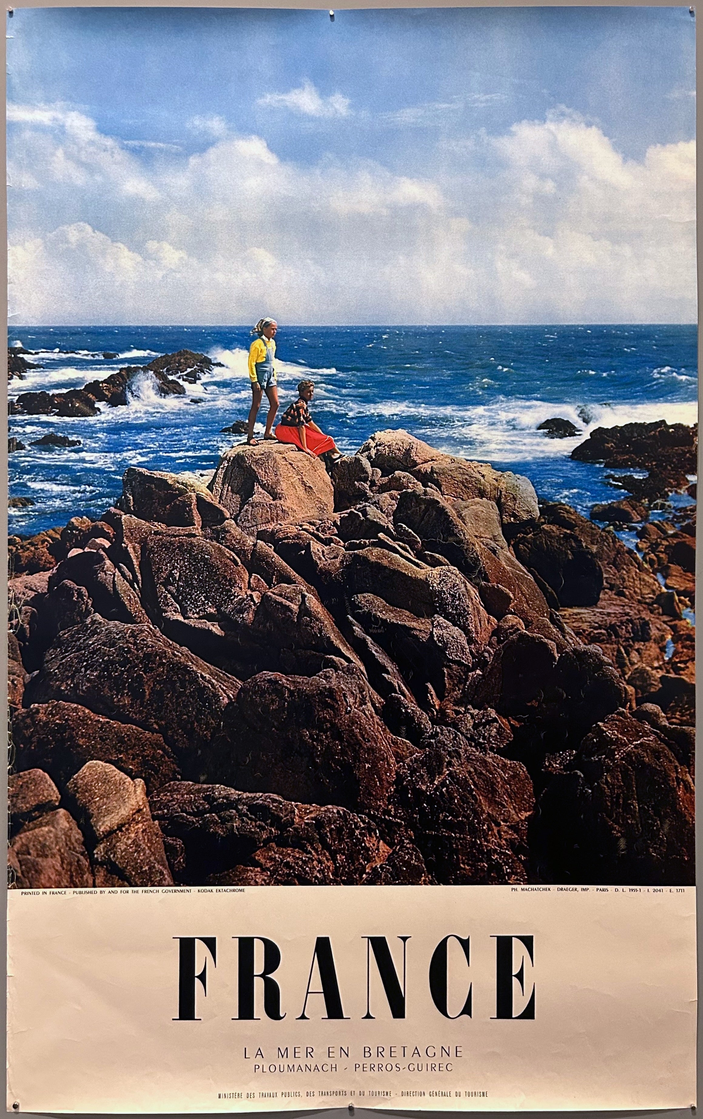 France La Mer En Bretagne Poster