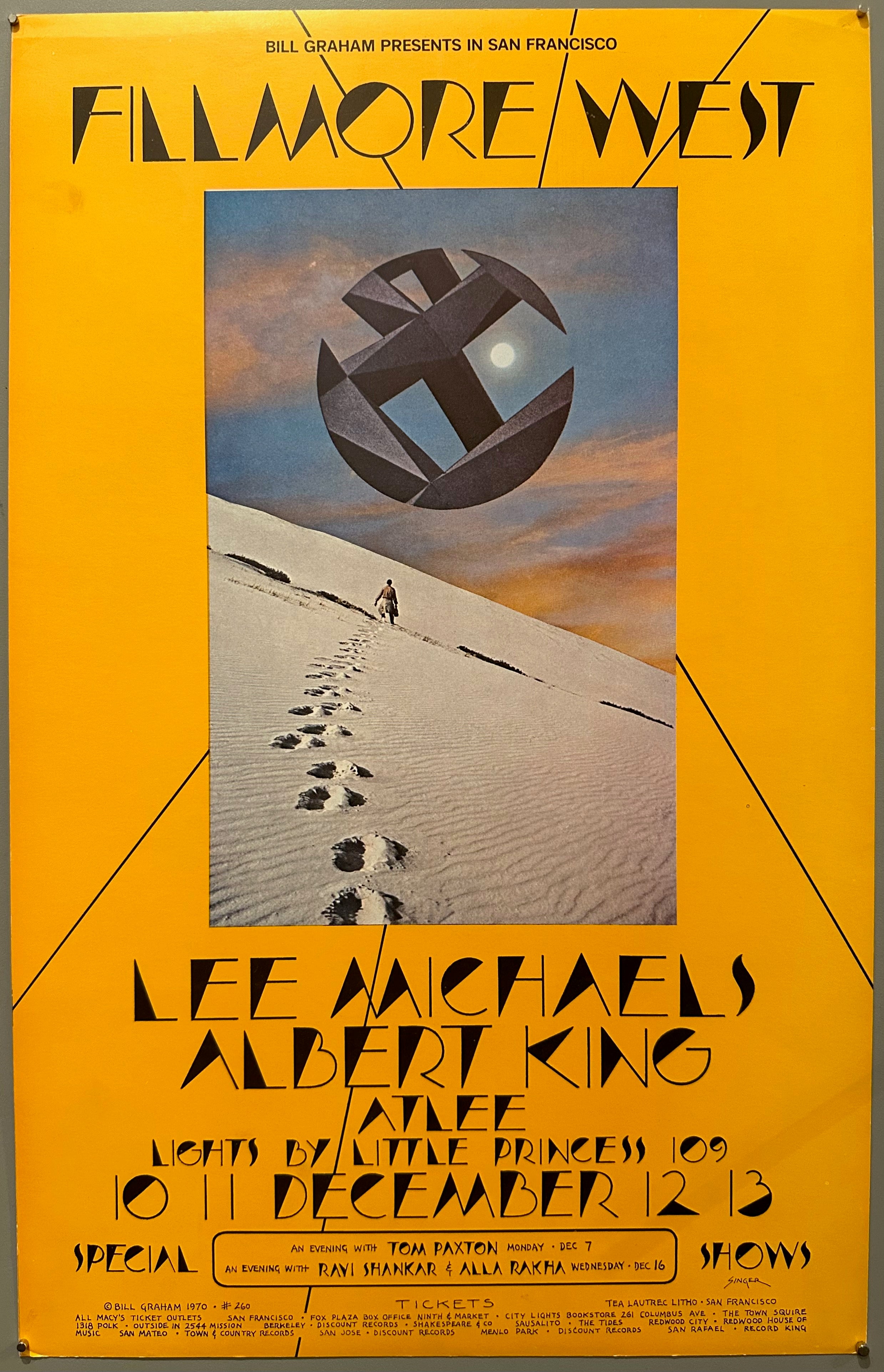Lee Michaels and Albert King at the Fillmore West Poster