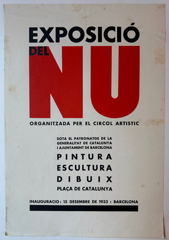 Link to  Exposició del Nu PosterSpain, 1933  Product