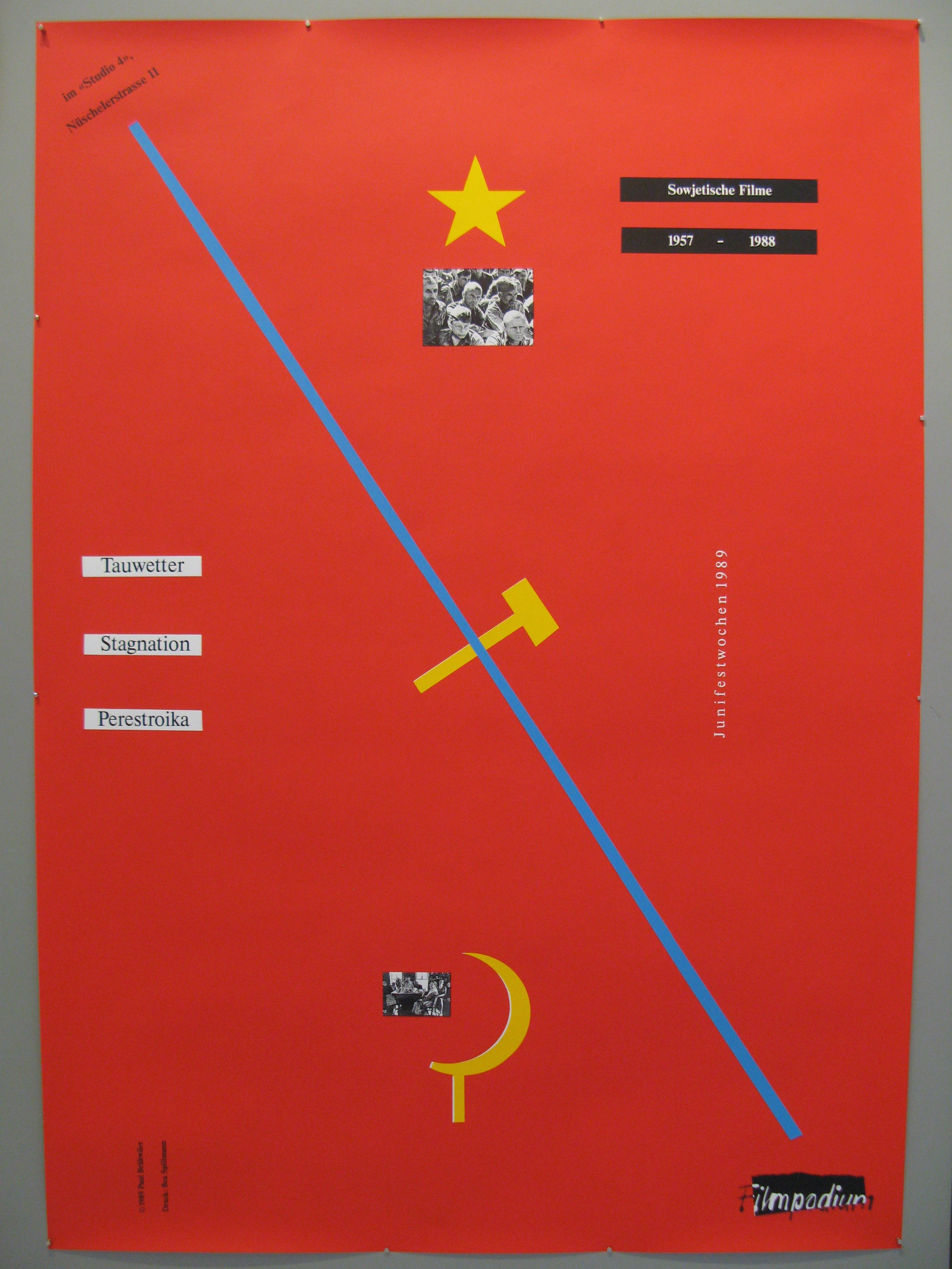 Sowjetische Filme Swiss Poster