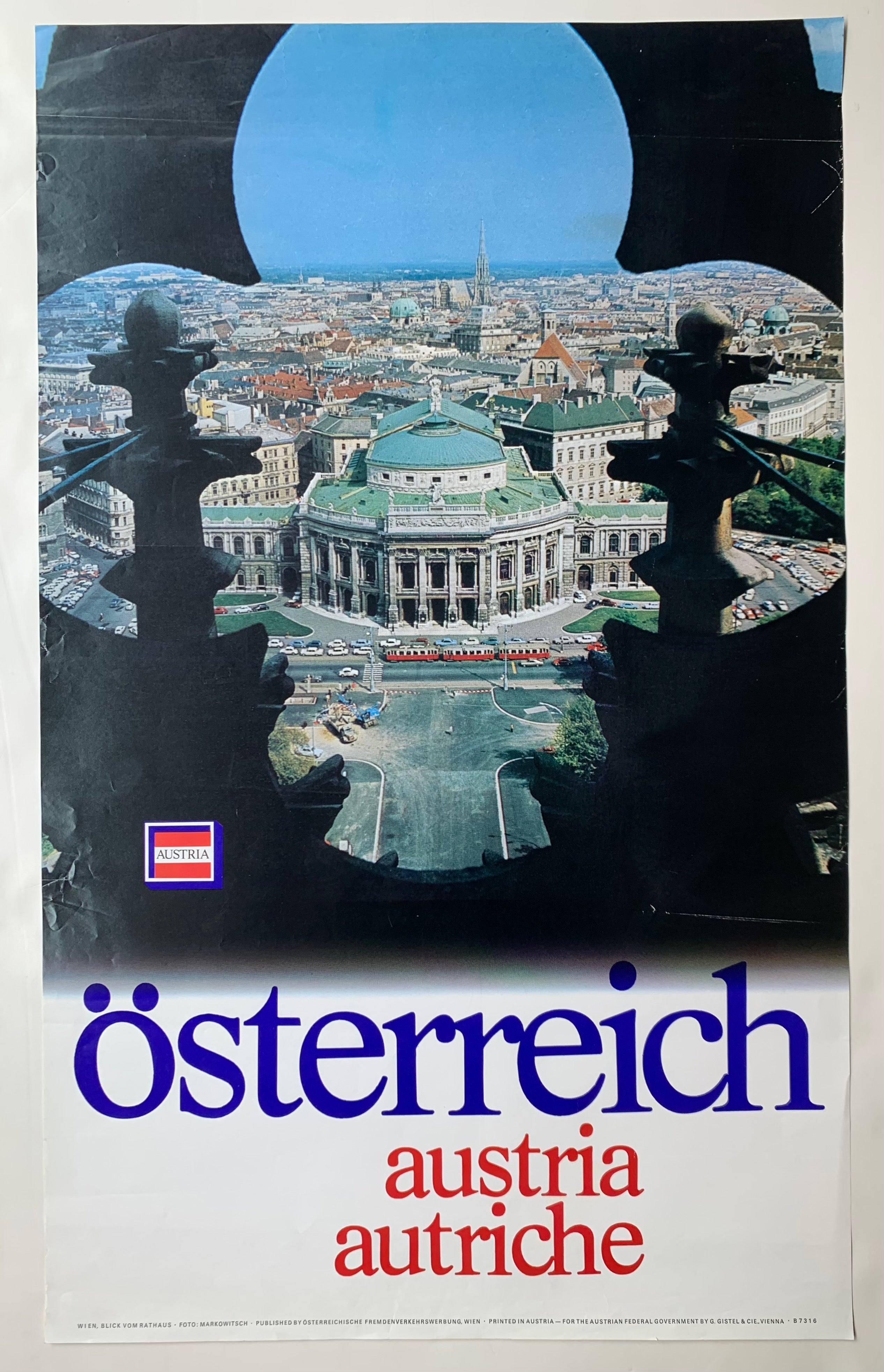 Vienna Opera House Travel Poster