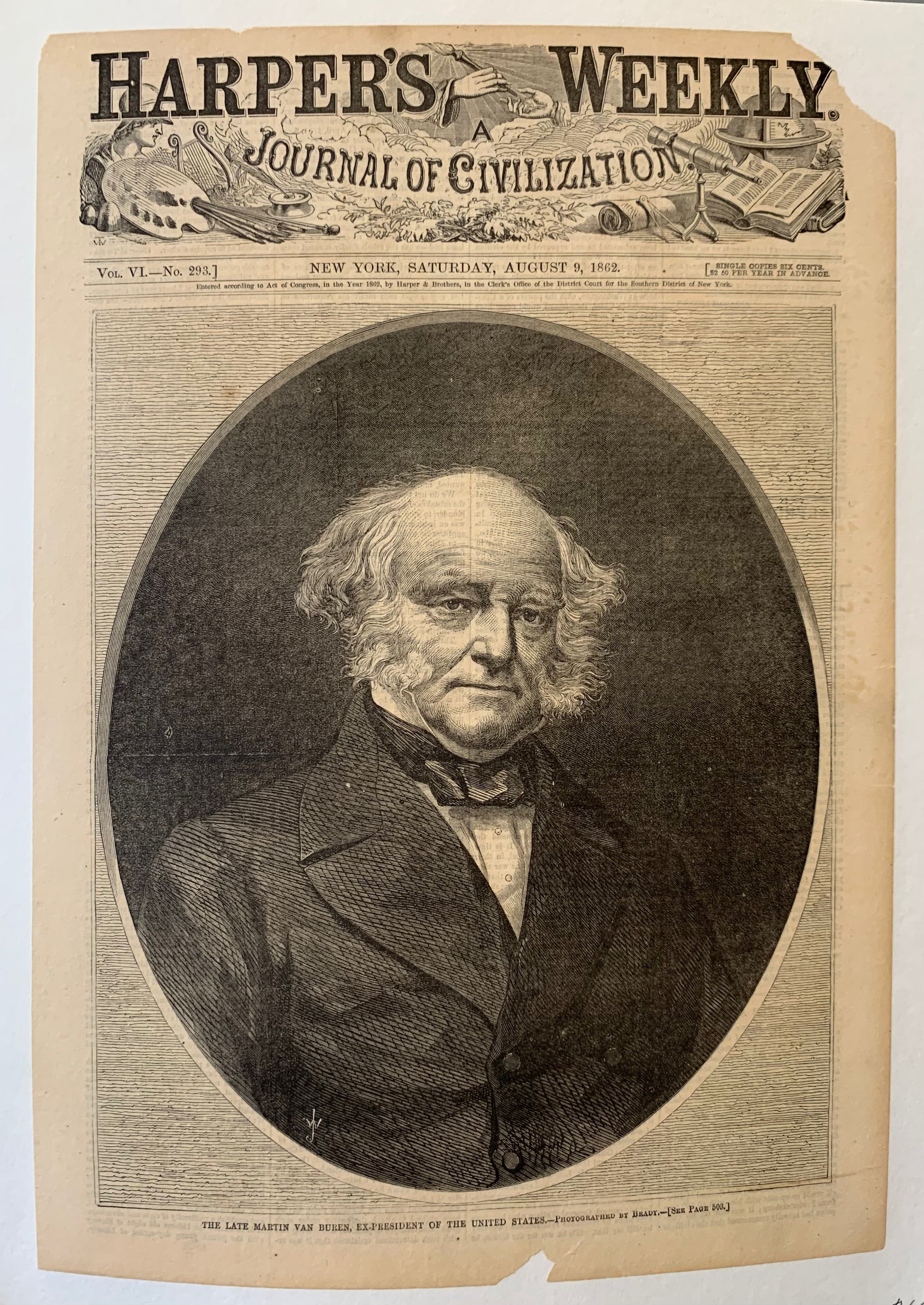 Harper's Weekly, 9 August 1862