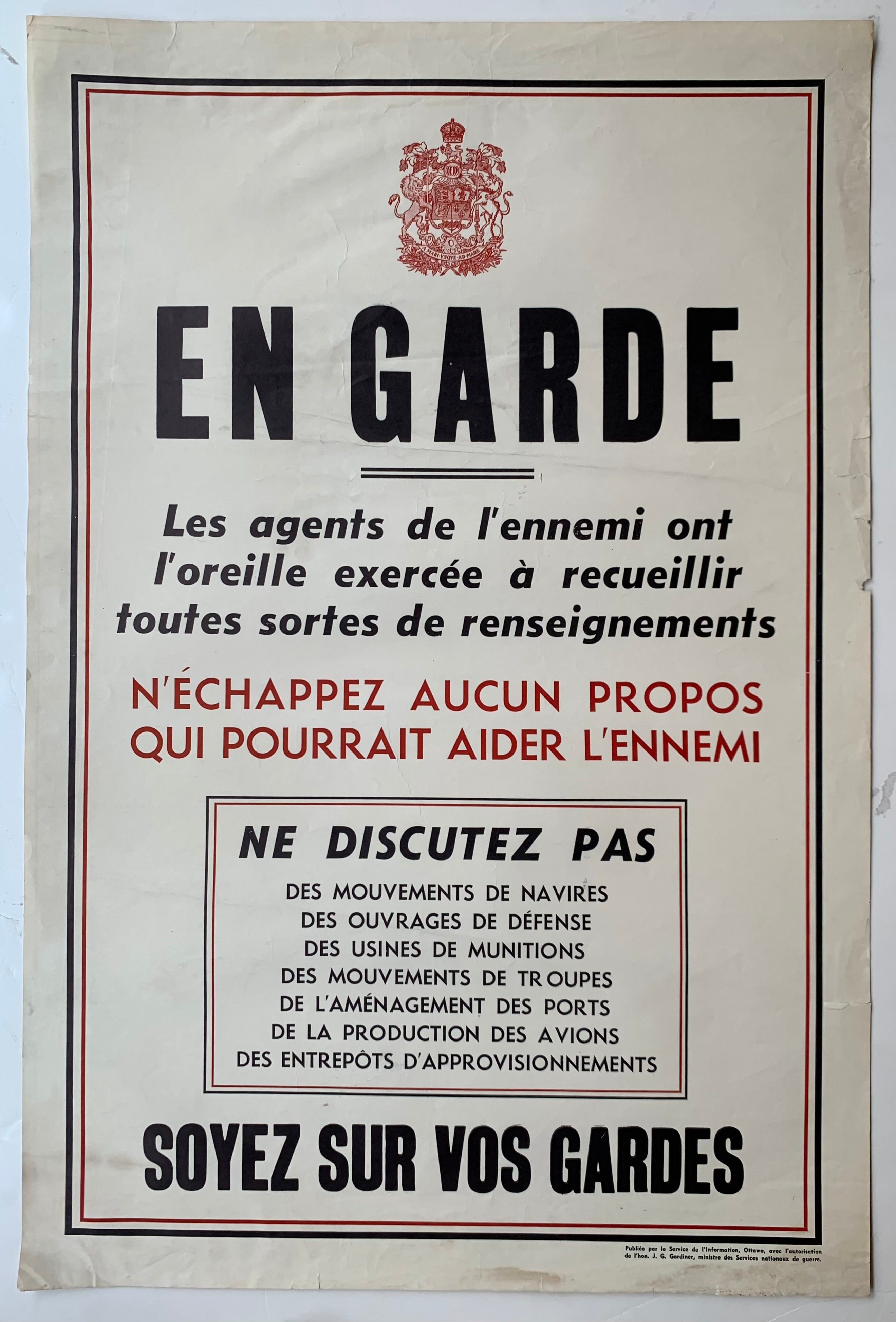 En Garde Poster