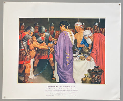 Link to Mithridates, the Royal Toxicologist, 100 B.C. PosterU.S.A., 1951 Product