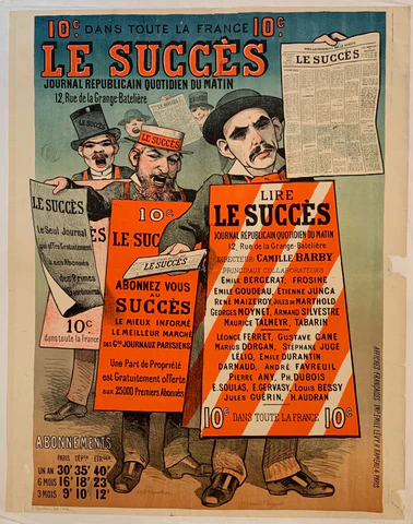 Link to Le Succès Journal Republicain Quotidien du MatinFrance, C. 1890 Product