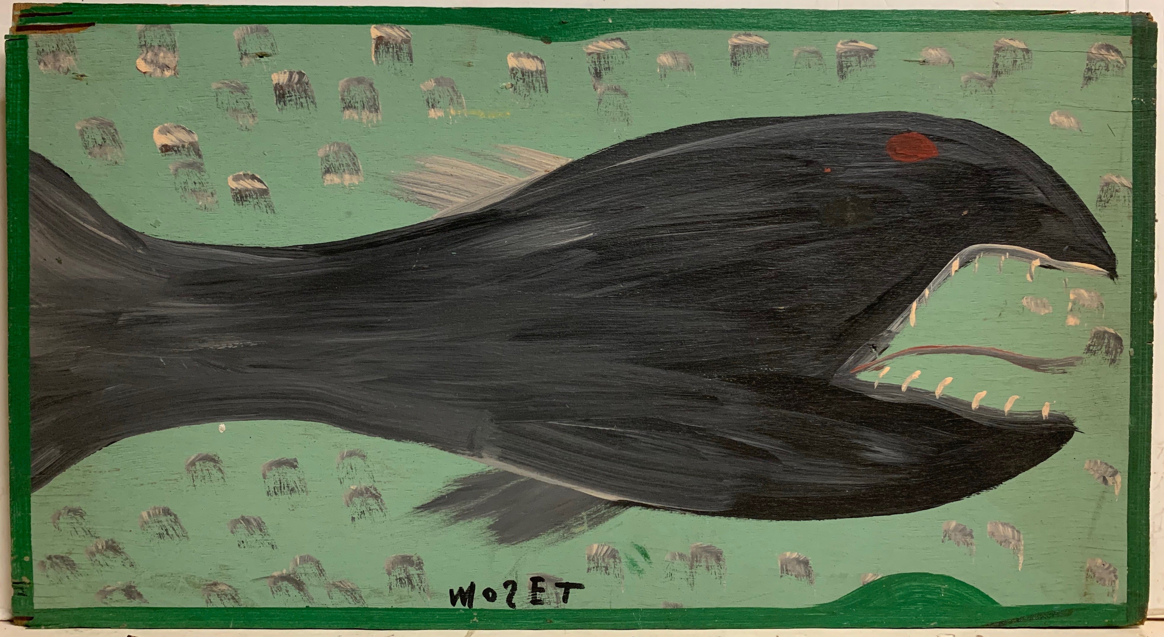 Black Vicious Fish Mose Tolliver Painting
