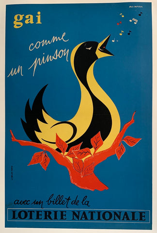 Link to  Loterie Nationale: "Singing Duck"France, C. 1955  Product