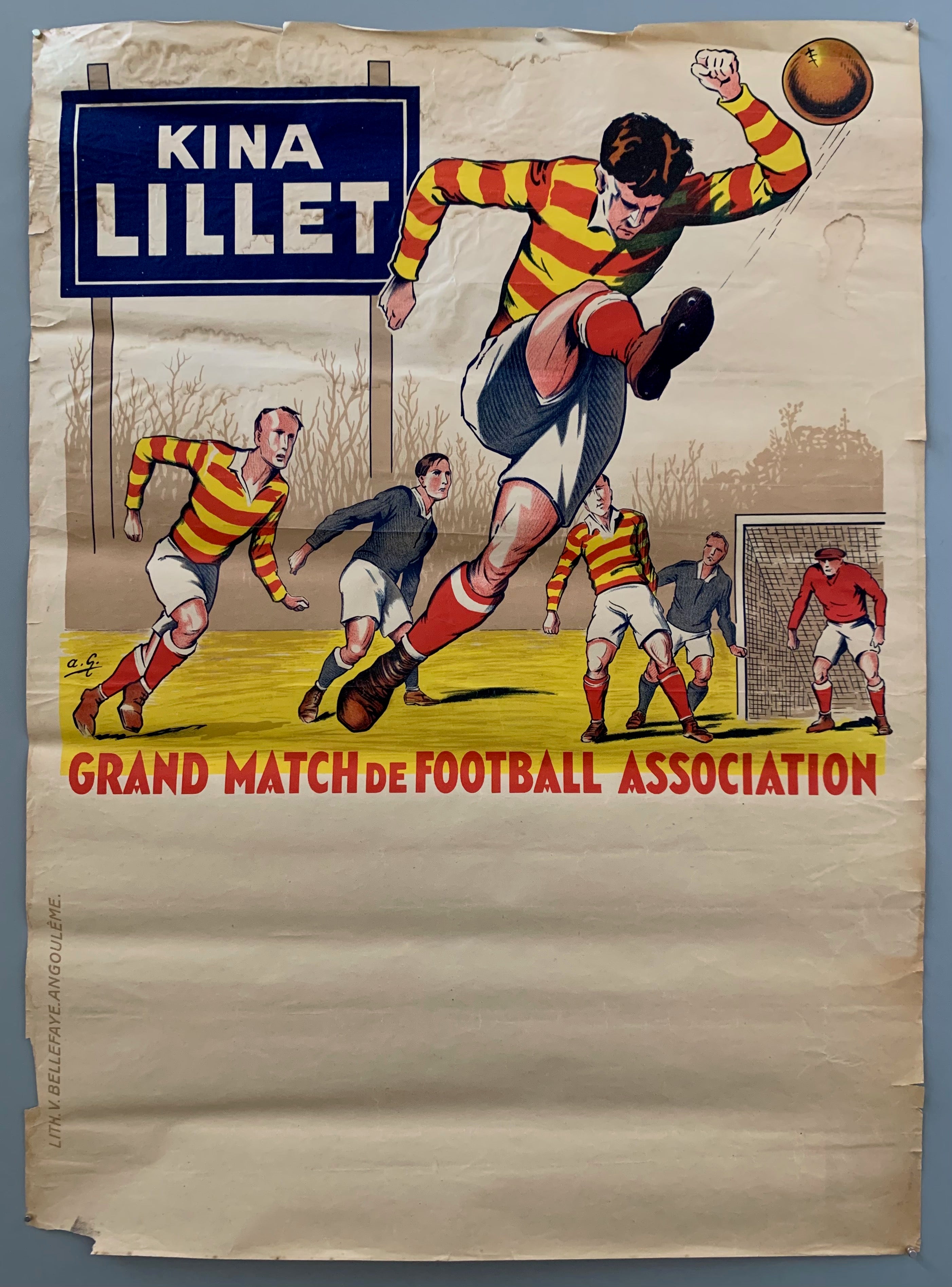 Kina Lillet Football Poster