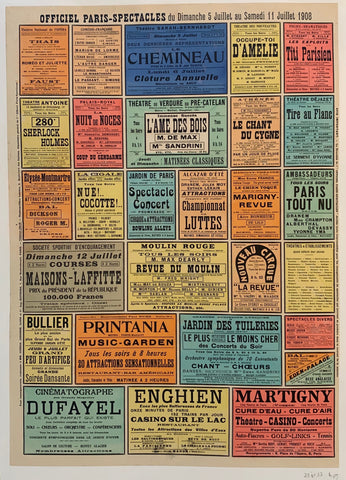 Link to  Officiel Paris-SpectaclesFrance, 1908  Product