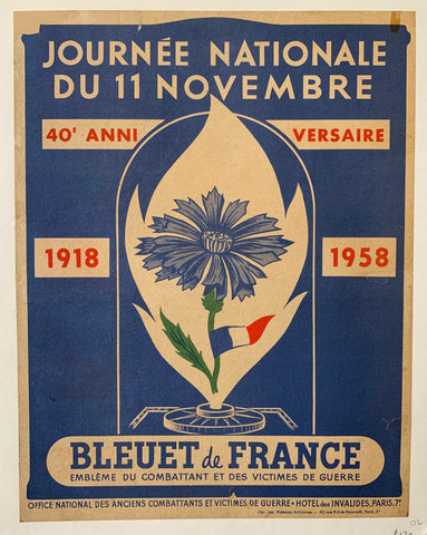 Link to  Journée Nationale PosterFrance, 1958  Product