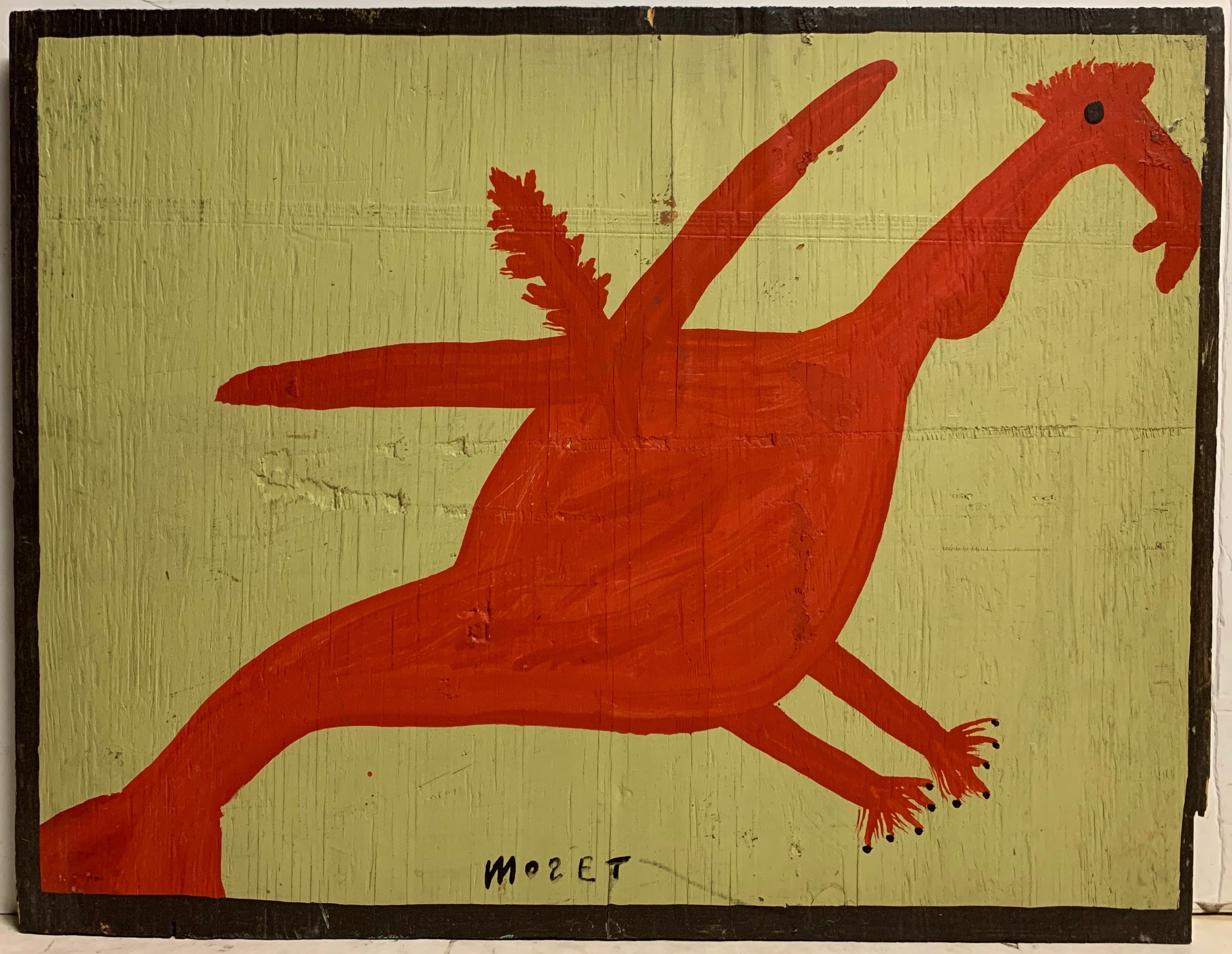 Red Creature Mose Tolliver Painting