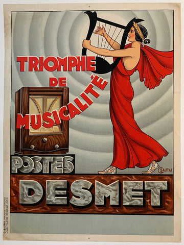 Link to  Triomphe de Musicalité - Postes DesmetFrance, C. 1930  Product