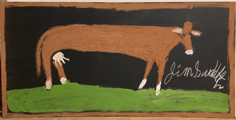 Link to Cow Grazing #56, Jimmie Lee Sudduth PaintingU.S.A, c. 1995 Product