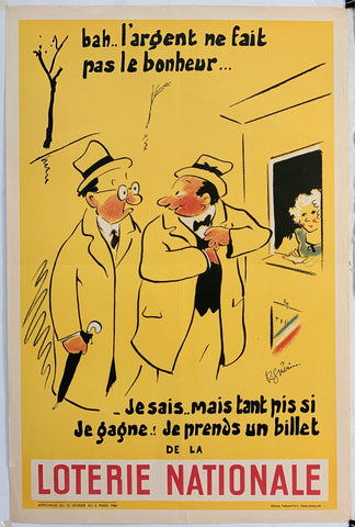 Link to Loterie Nationale: "Money does not make happiness, but so much if I win!"France, 1966 Product