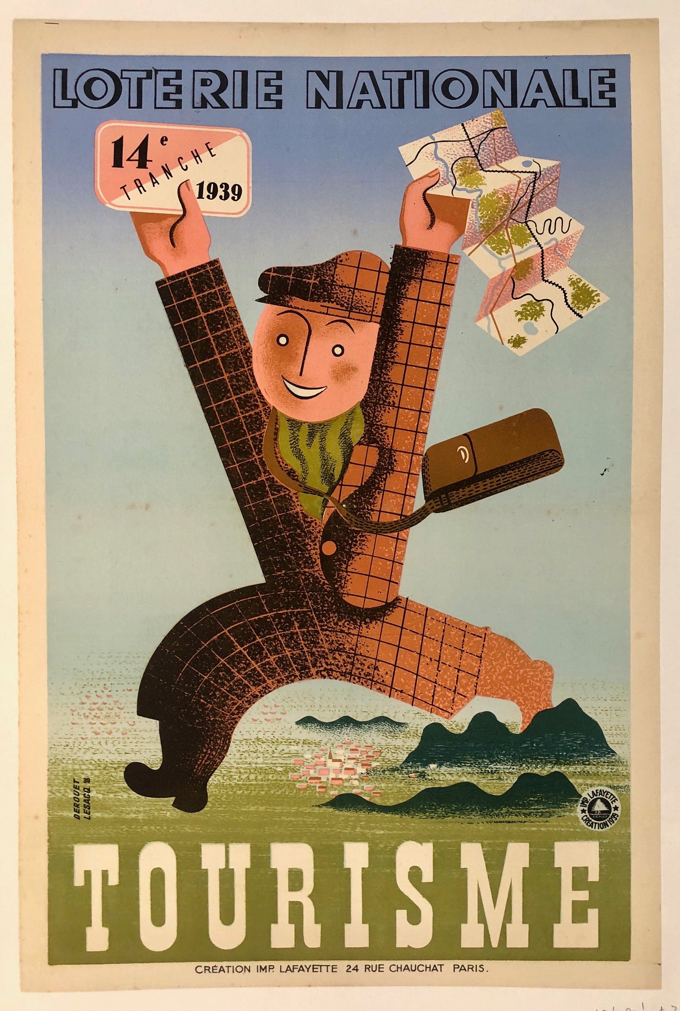 Tourisme Loterie Nationale Poster