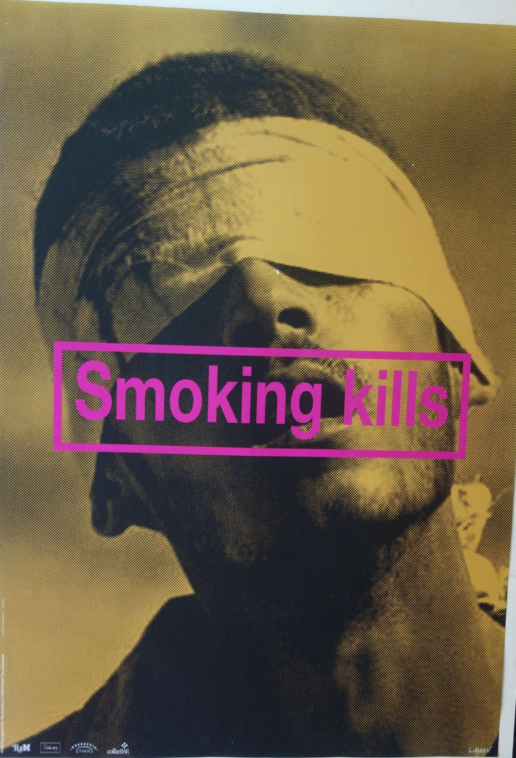 poster on tobacco kills WHO EMRO Smoking kills. Warning sign 16667019