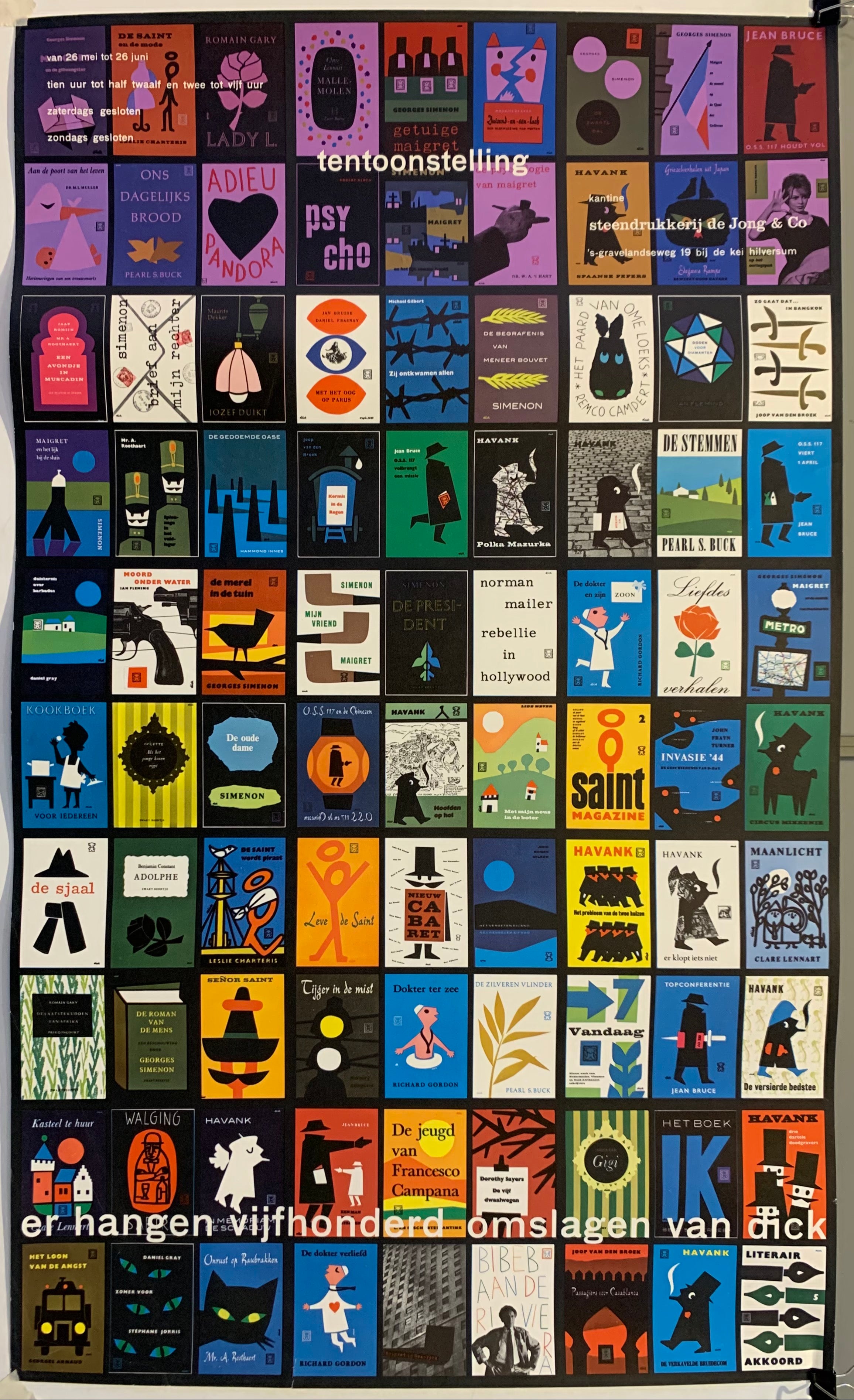 Pieter Brattinga Steendrukkerij de Jong & Co Poster