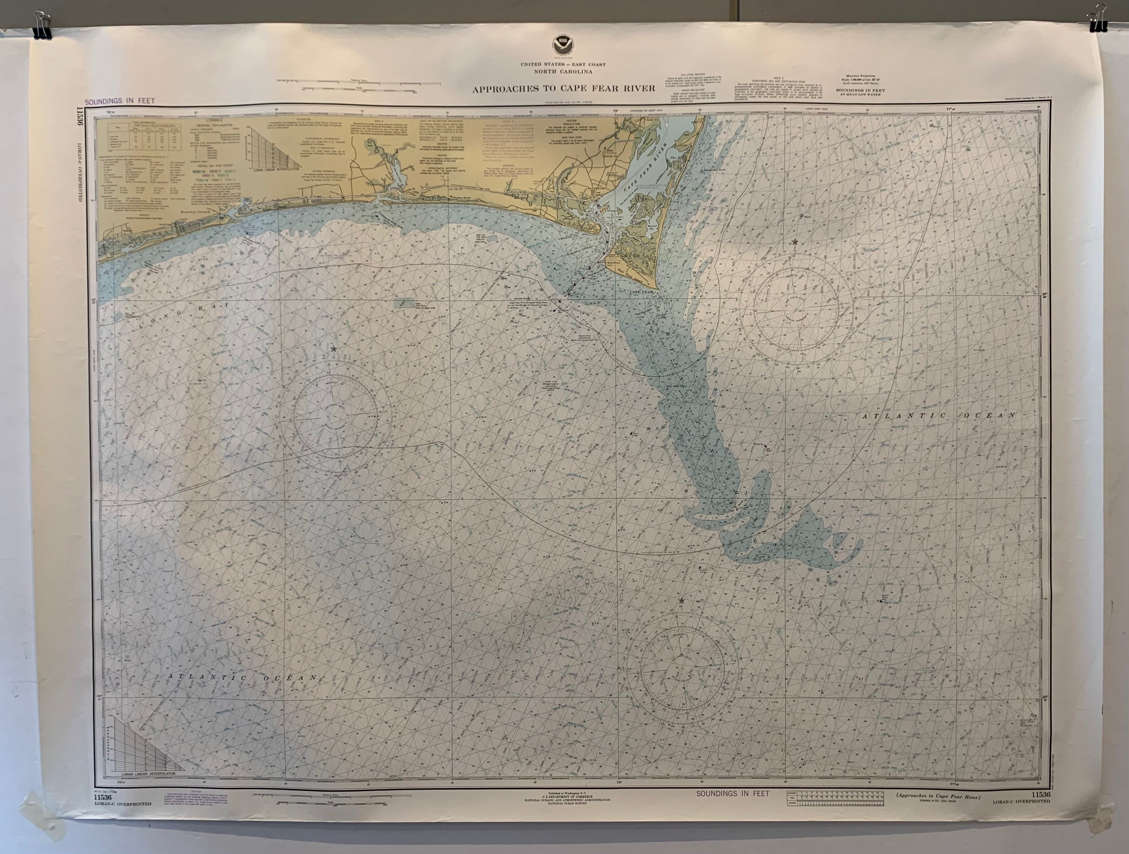 NOAA Approaches to Cape Fear River Map