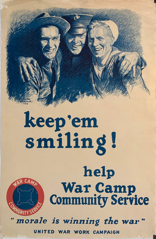 Link to Keep'em Smiling! Help War Camp Community ServiceUSA, C. 1917 Product