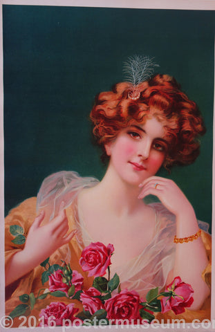 Link to  Misty Eyed Woman w/ Feathers in her HairFashion c.1900  Product