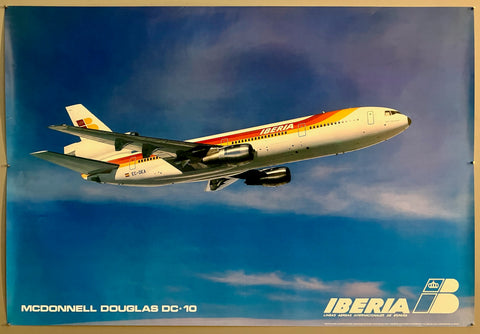 Link to Iberia Airlines McDonnell Douglas DC-10 PosterSpain c. 1985 Product