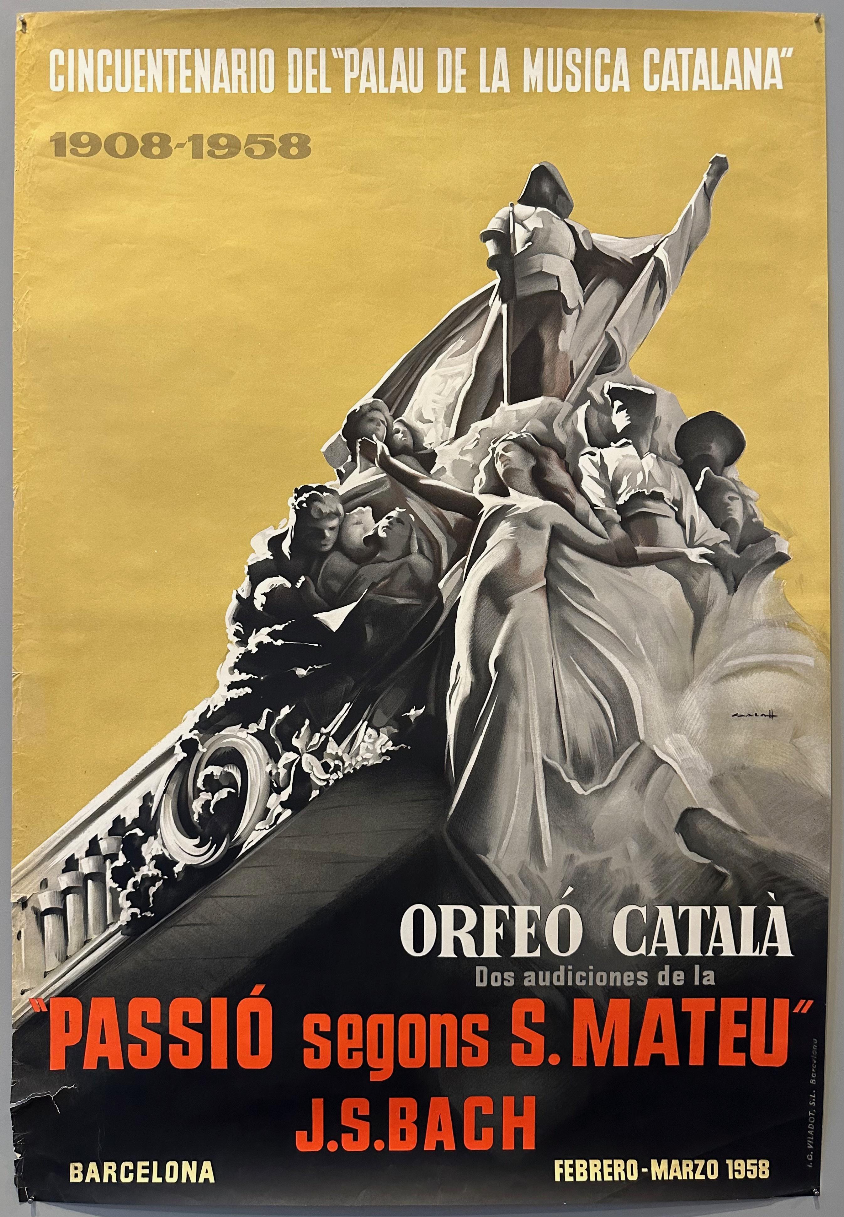 Cincuentenario del "Palau de la Musica Catalana" Poster