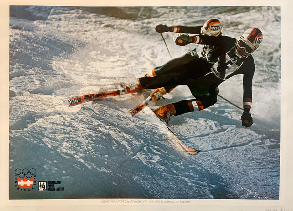 Innsbruck 1976 Winter Olympics: Two Skiers – Poster Museum