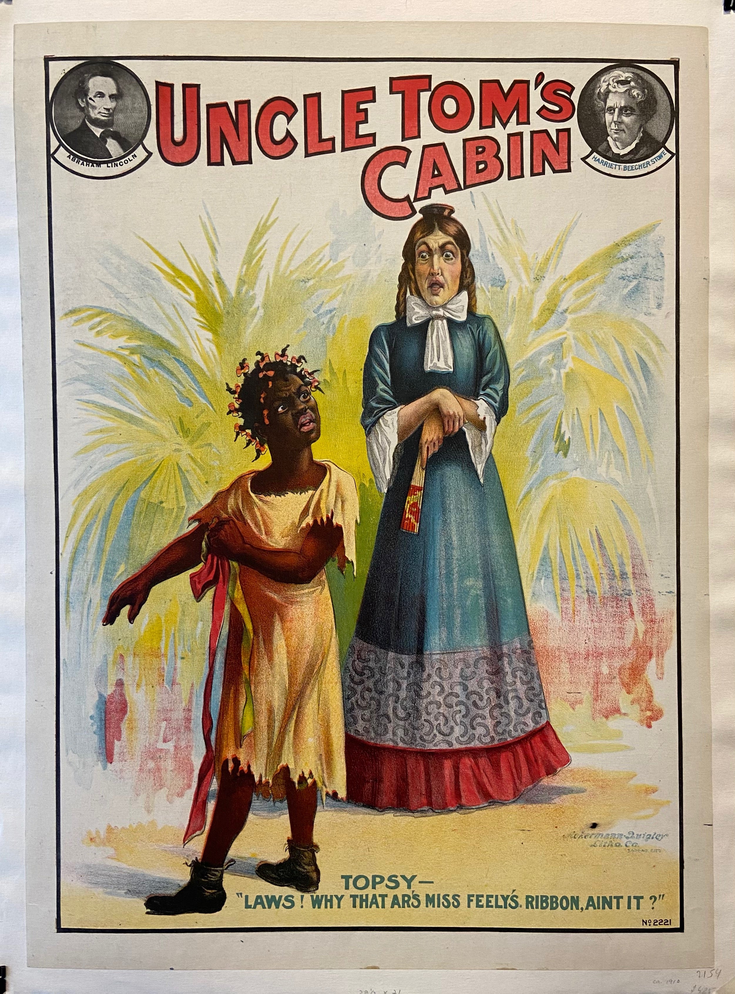 hun er underkjole Tilfældig Uncle Tom's Cabin Topsy Poster – Poster Museum