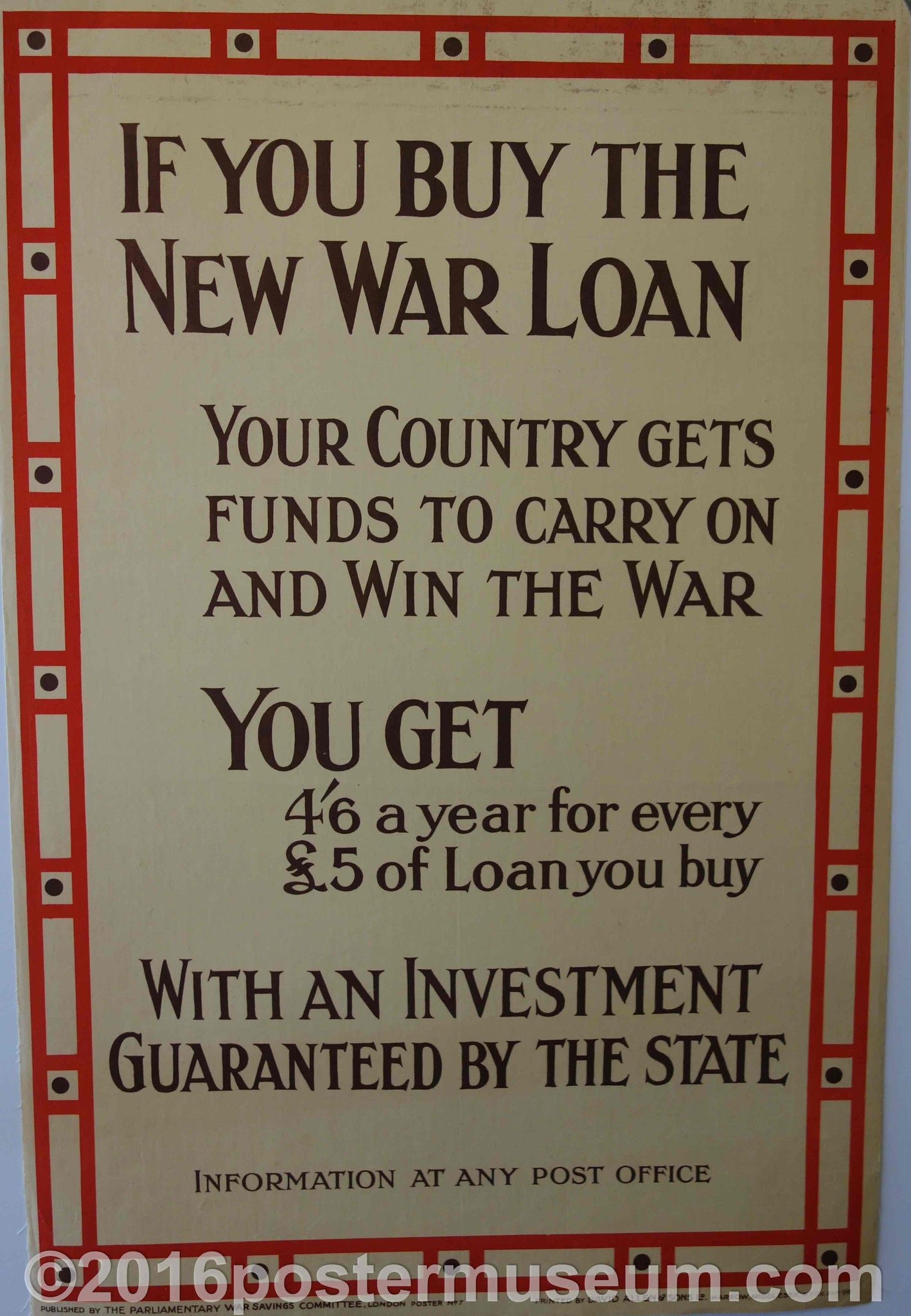 If you buy the new war loan