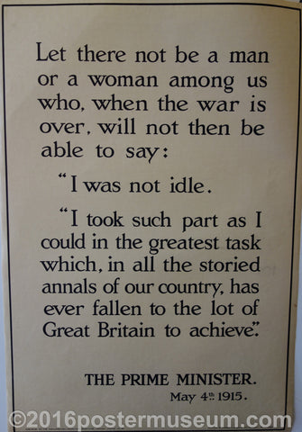 Link to  I Was Not Idle!Parliamentary recruiting Committee	1915  Product