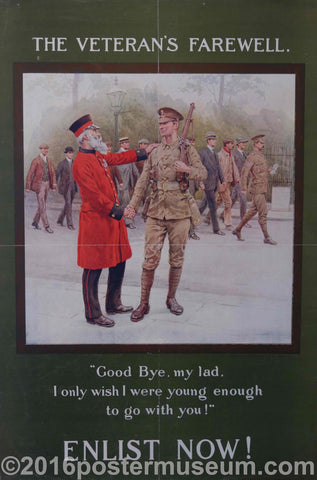 Link to  The Veteran's Farewell- Enlist NowFrank Dadd 1914  Product