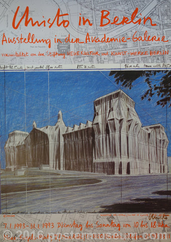 Link to Christo in Berlin Germany Wrapped Reichstag PosterChristo 1993 Product