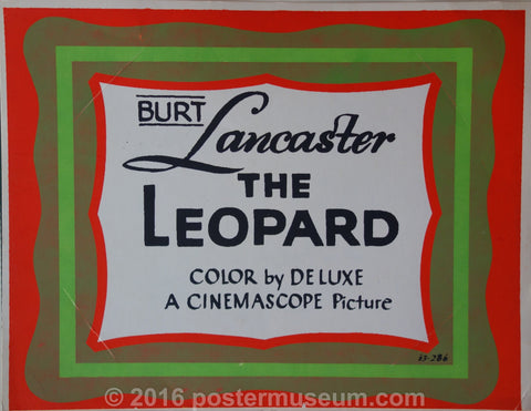 Link to  Burt Lancaster the Leopard  Product