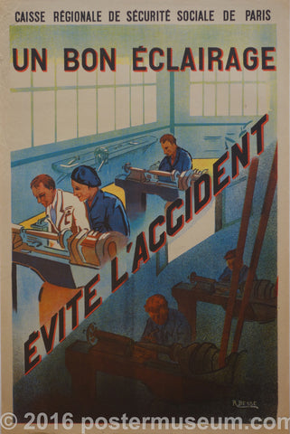 Link to  Un Bon Eclairage Evite L'AccidentFrance c. 1935  Product