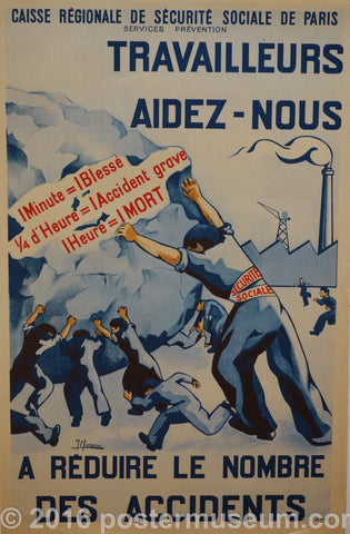 Link to  Travailleurs aidez - nous a reduire le nombre des accidentsFrance c. 1935  Product