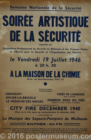 Link to  Soirée artistique de la sécuritéFrance - 1946  Product