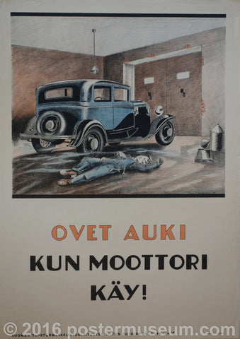 Link to Ovet Auki Kun Moottori Day - Open doors when motor is running Product