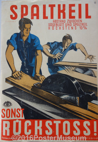 Link to  Spaltkell Sonst Ruckstoss!Austria c. 1935  Product