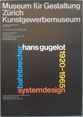 Link to  Museum fur Gestaltung Zurich KunstgewerbemuseumSwitzerland 1984  Product