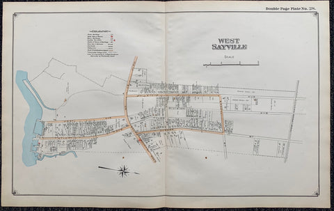 Link to Long Island Index Map No.2 - Plate 28 West Sayville MapLong Island, C. 1915 Product