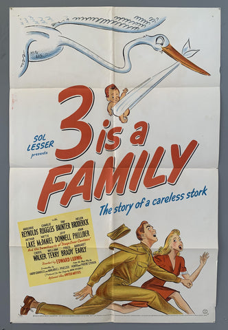 Link to  3 is a Family PosterU.S.A FILM, 1944  Product