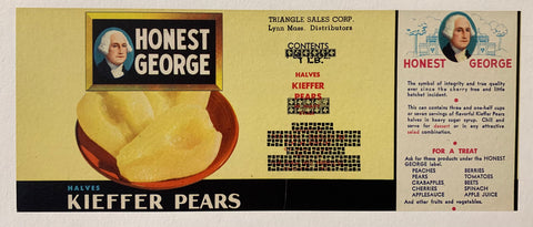 Link to  Honest George Kieffer Pear LabelU.S.A., 1950s  Product